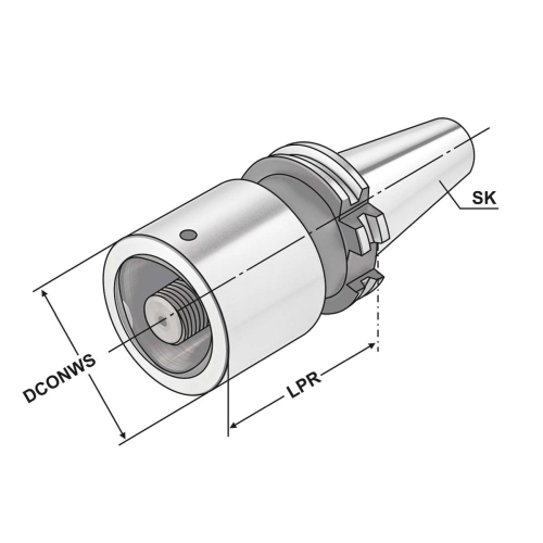 Reduzierhülse SK 40 - PSK 63 - 90 DIN 69871 AD