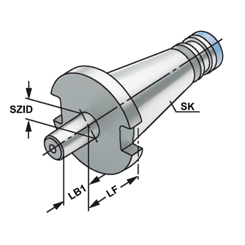 Bohrfutteraufnahme SK 50 - B 18 DIN 2080