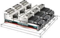 Maschinenschraubstock Homge HPAC-160S in Reihe einsetzbar
