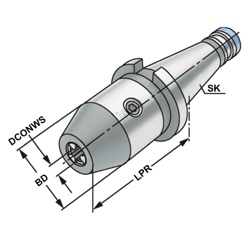 CNC-Bohrfutter SK 50-2,5/16-91 DIN 2080