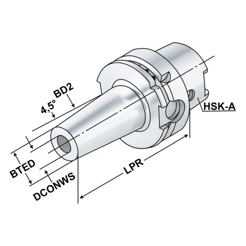 Schrumpffutter HSK 32-08-70 DIN 69893 (ISO 15488) Form A