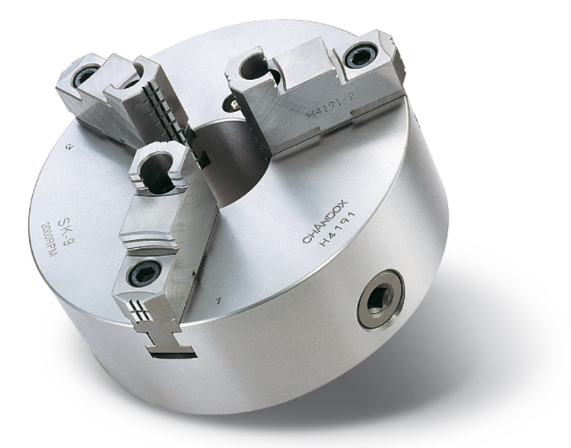Chandox 3-Backen-Drehfutter SK-08 für Homge Rundtische Ø 203 mm SK-08F