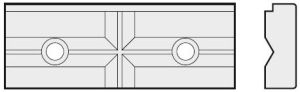 Homge kombinierte Stufen- und Prismen-Spannbacken 160 mm CB-HPAQ-160